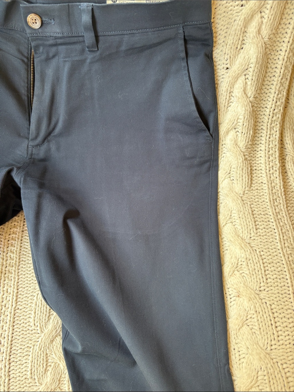 Haggar Straight Fit Black Dress Pants